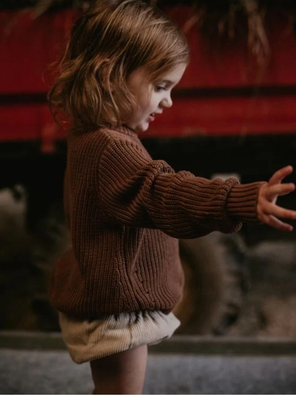 The Simple Folk | Cotton Corduroy Bloomer Oatmeal Vintage Charm | 6 / 7 Years